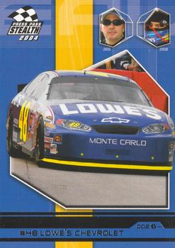 2004 Press Pass Stealth #8 #48 Lowe's Chevrolet Front