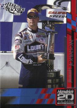 2004 Press Pass Trackside #85 Jimmie Johnson Front