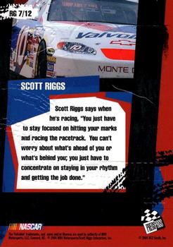 2004 Press Pass Trackside - Runnin n' Gunnin #RG 7 Scott Riggs Back