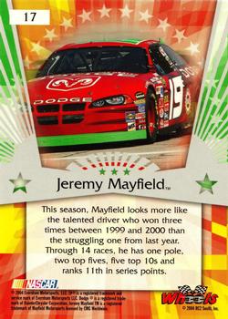 2004 Wheels American Thunder #17 Jeremy Mayfield Back
