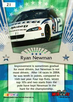 2004 Wheels American Thunder #21 Ryan Newman Back