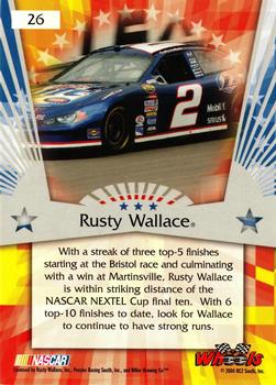 2004 Wheels American Thunder #26 Rusty Wallace Back