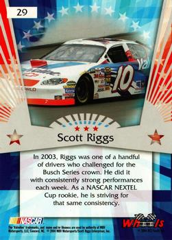 2004 Wheels American Thunder #29 Scott Riggs Back
