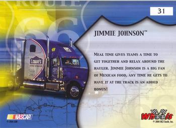 2004 Wheels American Thunder #31 Jimmie Johnson's Rig Back