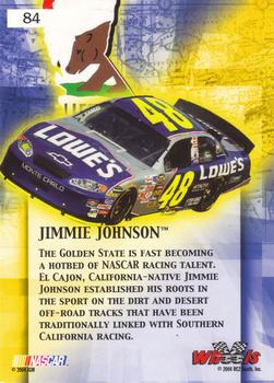 2004 Wheels American Thunder #84 Jimmie Johnson Back
