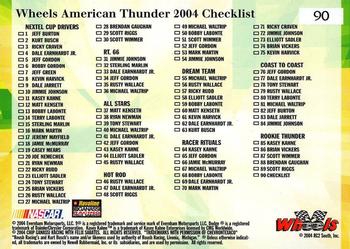 2004 Wheels American Thunder #90 Jamie McMurray / Kasey Kahne / Kurt Busch Back