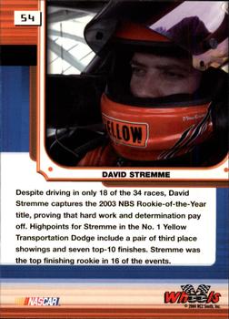 2004 Wheels High Gear #54 David Stremme Back