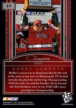 2005 Press Pass Legends #42 Bobby Labonte Back