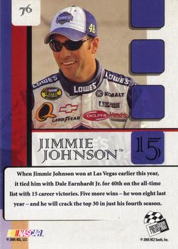 2005 Press Pass VIP #76 Jimmie Johnson Back