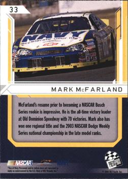 2006 Press Pass Stealth #33 Mark McFarland Back