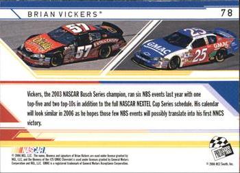 2006 Press Pass Stealth #78 Brian Vickers Back