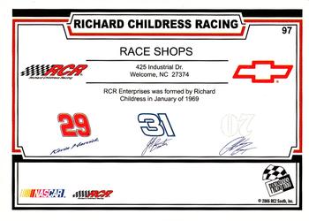2006 Traks #97 Richard Childress Racing Headquarters Back
