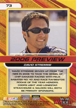 2006 Wheels High Gear #73 David Stremme Back
