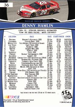 2007 Press Pass #36 Denny Hamlin Back