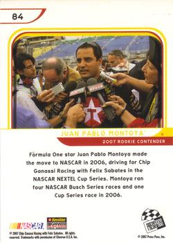 2007 Press Pass Eclipse #84 Juan Pablo Montoya Back
