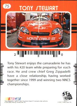 2007 Traks #75 Tony Stewart Back