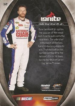 2012 Press Pass Ignite #12 Dale Earnhardt Jr. Back