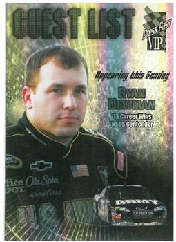 2009 Press Pass VIP - Guest List #GL 25 Ryan Newman Front