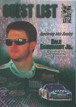 2009 Press Pass VIP - Guest List #GL 22 Dale Earnhardt Jr. Front