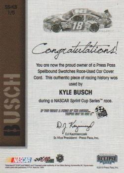 2010 Press Pass Eclipse - Spellbound Swatches #SS-KB1 Kyle Busch Back
