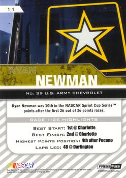 2010 Press Pass - Blue #11 Ryan Newman Back