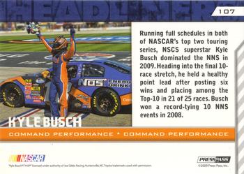 2010 Press Pass - Blue #107 Kyle Busch Back