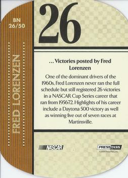 2010 Press Pass - By The Numbers #BN 26 Fred Lorenzen Back