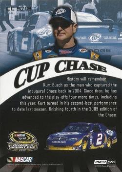 2010 Press Pass - Cup Chase Prizes #CC 5 Kurt Busch Back