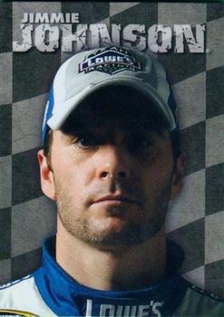2010 Wheels Main Event - Fight Card Checkered Flag #FC 13 Jimmie Johnson Front