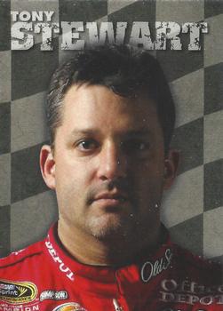 2010 Wheels Main Event - Fight Card Checkered Flag #FC 24 Tony Stewart Front