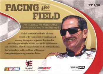 2011 Press Pass Legends - Pacing The Field Brushed Foil #PF1 Dale Earnhardt Back