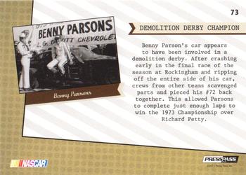 2011 Press Pass Legends - Purple #73 Benny Parsons Back