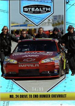 2011 Press Pass Stealth - Holofoil #5 No. 24 Drive To End Hunger Chevrolet Front