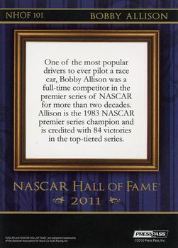 2011 Press Pass - NASCAR Hall of Fame #NHOF 101 Bobby Allison Back