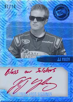 2011 Press Pass - Signings Black and White #PPS-JY J.J. Yeley Front