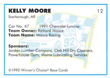 1992 Winner's Choice Busch #12 Kelly Moore's Car Back