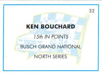 1992 Winner's Choice Busch #32 Ken Bouchard Back