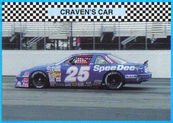 1992 Winner's Choice Busch #4 Ricky Craven's Car Front