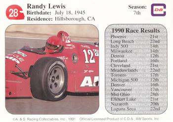 1991 All World #28 Randy Lewis Back