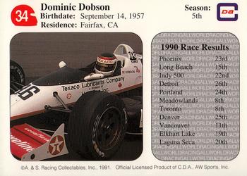 1991 All World #34 Dominic Dobson Back
