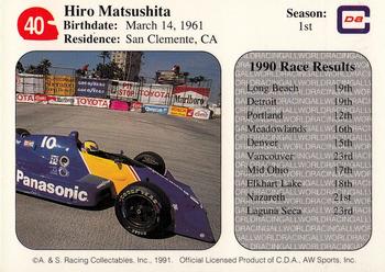 1991 All World #40 Hiro Matsushita Back