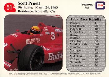 1991 All World #51 Scott Pruett Back