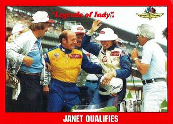1992 Collegiate Collection Legends of Indy #61 Janet Qualifies Front