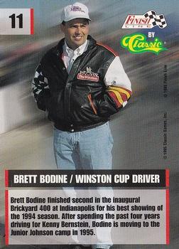 1995 Finish Line #11 Brett Bodine Back
