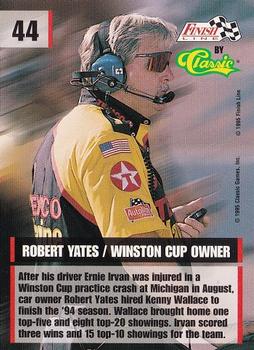 1995 Finish Line #44 Robert Yates Back