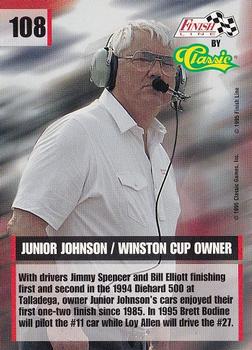 1995 Finish Line #108 Junior Johnson Back