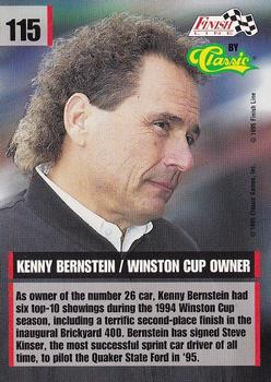 1995 Finish Line #115 Kenny Bernstein Back