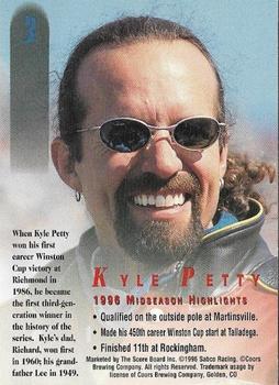 1996 Score Board Autographed #3 Kyle Petty Back