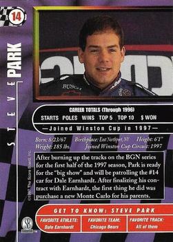1997 Score Board Autographed #14 Steve Park Back