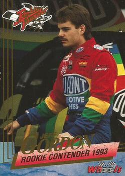 1993 Wheels Rookie Thunder - Promos #P2 Jeff Gordon Front